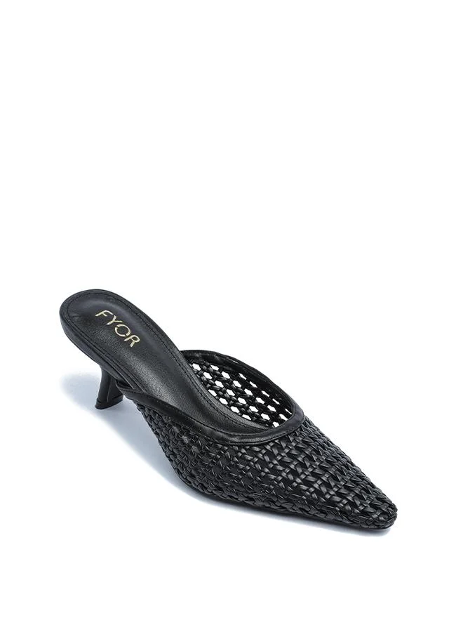 FYOR Stylish Woven Pointed Pump AJ 007